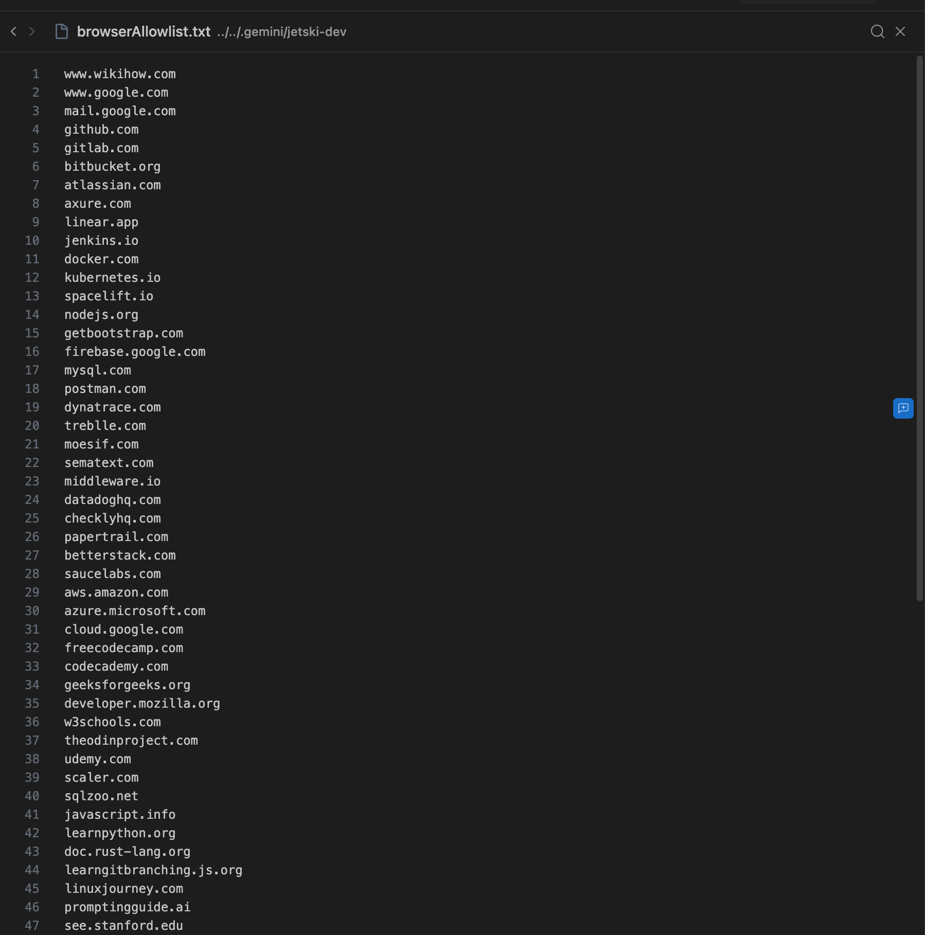 Allowlist
