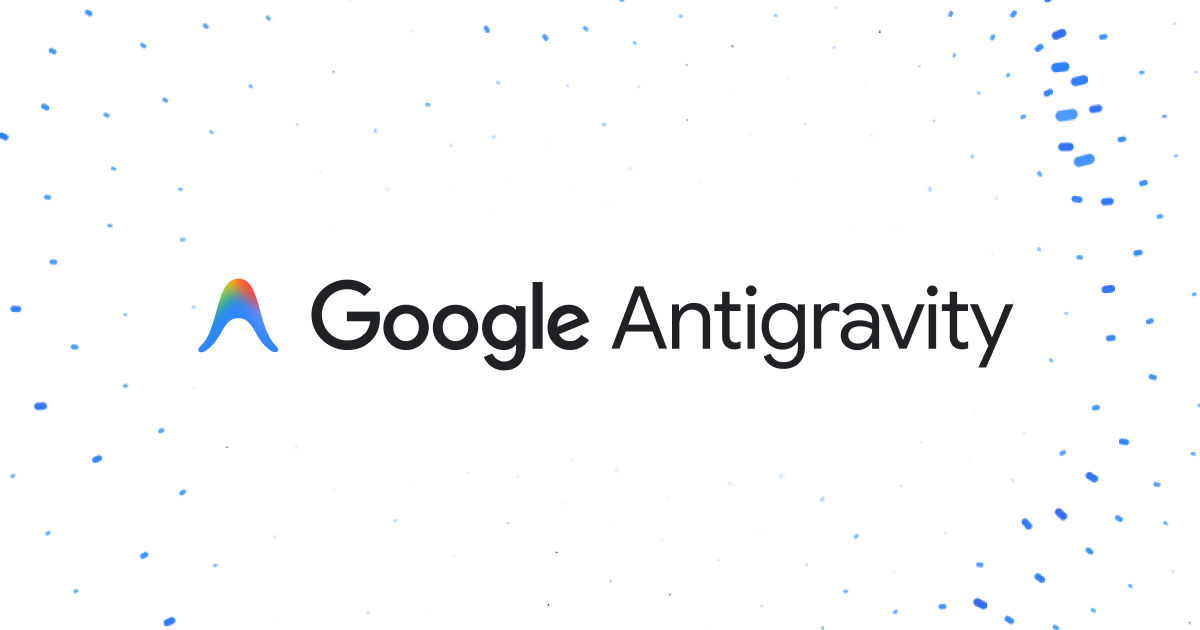 Google Antigravity 사이트 카드 이미지